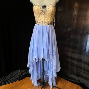 Sherri Hill Sadie Robertson Periwinkle Dress 5776 | Size 4
